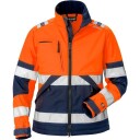 Fristads Softshelljacka 4183 Wyh Klass 2, Dam Varsel Orange/marinblå Xl