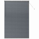  Vindu Persienne med gardiner Manual Mørke grå Aluminium