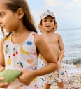 Liewood Badeshorts - Aiden - Frukt/Sandy - Liewood - 7 år (122) - Badetøy - Beige