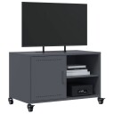 TV-benk antrasitt 68x39x43,5 cm kaldvalset stål 846670