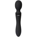 Vive: Nami, Pulse-Wave Wand Vibrator with Clitoral Sleeves, svart
