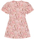 Minymo Dress Aop Rib Pink 104