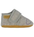 En Fant Wool Slippers W. Embroidery - Grey - 23\24