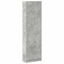  Garderobeskap med dør Betonggrå 55 x 25 x 189 cm Konstruert tre