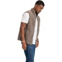 Bergans Lunnan Pile Fleece Vest Herre Rock Taupe L