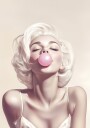 Marilyn Monroe Bubble Gum Plakat Plakat / 30x40cm