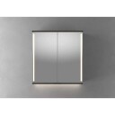 Linn Bad Sogn speilskap 80x84 cm matt sort
