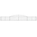 vidaXL Gabionkurv buet 400x30x40/60 cm galvanisert jern