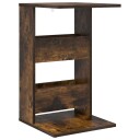 vidaXL Sidetabell Røkt eik 40 x 35 x 60,5 cm Konstruert tre