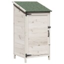 vidaXL Hagehus Hvit 59,5 x 56 x 113,5 cm Massiv Furu Tre