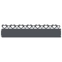 vidaXL Plenkanter 10 pcs Antrasitt 103 x 0,05 x 22 cm Stål