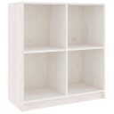 vidaXL Skjenk hvit 70x33x76 cm heltre furu