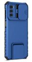 EIDERWOOD Motorola Moto G42 Håndverker Deksel m. Kickstand & Cam Slider - Blå