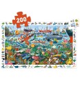 Djeco Puslespill 200 Brikker Observasjonspuslespill Havet Djeco OneSize Puslespill