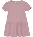 En Fant Dress Ss Pointelle Pink 110