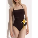Tory Burch Dame Svømmetøy Brun S,