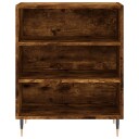 vidaXL Skjenk røkt eik 57x35x70 cm konstruert tre