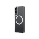 AmazingThing Minimal Mag Mobildeksel med Magnetring for Samsung Galaxy S25 Edge - Gjennomsiktig