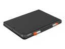 Logitech Slim Folio - tastatur og folioveske - QWERTZ - Tysk - grafitt Inn-enhet