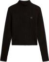 Calvin Klein Jeans Woven Label Tneck Sweater   Black   L