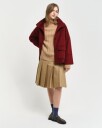 Gant Ribbet ullgenser med hoy krage CARAMEL BEIGE M