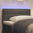  LED Hodegavl Linjer Design Mørkegrå 100 cm Stoff