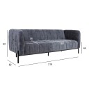 Sovesofa HOME4YOU Tamika 3 seter grå   Grå
