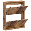 vidaXL Vegghengt skoskap HOORN 71 x 17 x 86 cm Konstruert tre