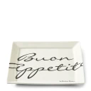 Riviera Maison Buon Appetito firkantet tallerken 18 x 18 cm