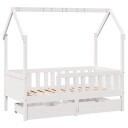  Barnesengeramme med skuffer 70x140 cm heltre furu