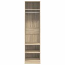 vidaXL Garderobe sonoma eik 50x50x200 cm sponplate