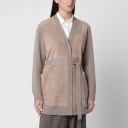 Max Mara Dame Strikkevarer Beige S,
