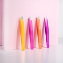 Brushworks HD 4 Piece Combination Tweezer Set Brights