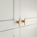 Knott Beslag Design T Fusion Børstet Messing