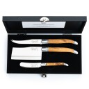 Laguiole Ostekniver 3 stk oliventre