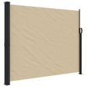  Uttrekkbar sidemarkise beige 160x600 cm 4004525
