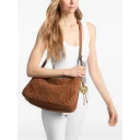 Michael Kors Nolita Brun Skinnveske med Justerbar Stropp