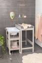 JLY Dream Stellebord Med Uttrekkbar Badebalje Warm Grey