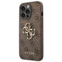 Guess iPhone 14 Pro Mobildeksel med Big Metal Logo - Brun