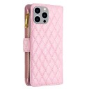 Trolsk Lommebokdeksel for 9 Kort (iPhone 14 Pro Max) Rosa