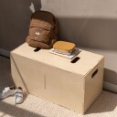 Nofred Cube Long Storage Bench Birch