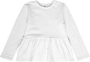 Mango Ruffle Cotton T Shirt   NATURAL WHITE   86