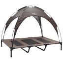 Vidaxl Hundeseng Brun 122 X 93 X 106.5 cm Stål