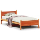  Sengeramme uten madrass voksbrun 75x190 cm heltre furu 8721158396303