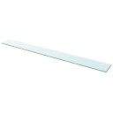 vidaXL Hyllepaneler 2 stk klart glass 110x12 cm