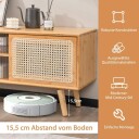 TV skap Moderne TV stativ for TV opp til 55 tommer 120,5 x 31 x 45,5 cm naturlig