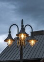 Norlys Firenze Utendørs Parklampe 3 Lyktehoder Hvit, Ingen
