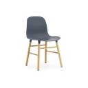 Normann Copenhagen Form Stol Blå/Eik