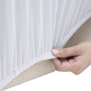 vidaXL 2-seters sofaovertrekk polyester hvit