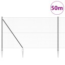  Gjerde med innlegg. Grå 1.6 x 50 m PVC belagt stål
